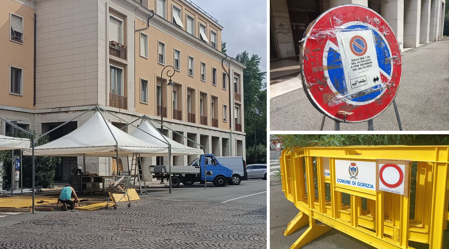 Gorizia, primi divieti sulle strade per prepare gli stand di Gusti 